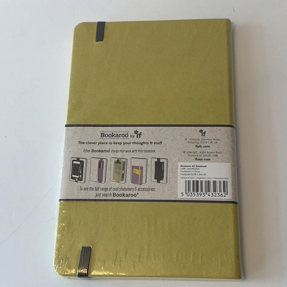 IF Bookaroo Notebook Journal - Lime,Blank Diaries & Journals - New